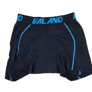 Valano Mens Cycling Shorts Padded Large Mountain Biking Shorts Black Blue